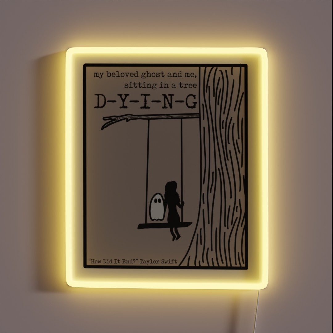 The Tortured Poets Department How Did It End RGB Neon Sign The Tortured Poets Department How Did It End RGB Neon Sign