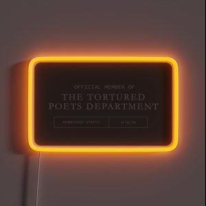 The Tortured Poets Membership Card The Albatross Version RGB Neon Sign