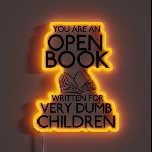 The Umbrella Academy Inspired Open Book RGB Neon Sign