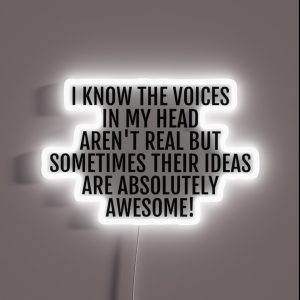 The Voices In My Head RGB Neon Sign The Voices In My Head RGB Neon Sign