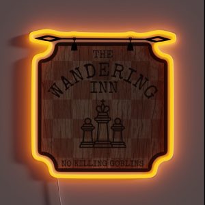 The Wandering Inn Hanging Pub Sign RGB Neon Sign The Wandering Inn Hanging Pub Sign RGB Neon Sign
