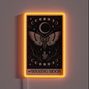 The Waning Moon RGB Neon Sign The Waning Moon RGB Neon Sign