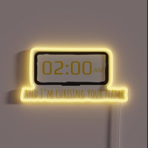 The Way I Loved You Lyric Art RGB Neon Sign The Way I Loved You Lyric Art RGB Neon Sign