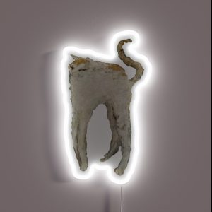The White Cat Le Chat Blanc RGB Neon Sign