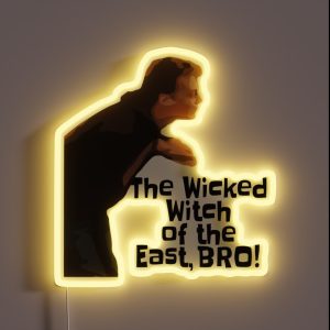The Wicked Witch Of The East BRO Funny Quote Viral Meme RGB Neon Sign