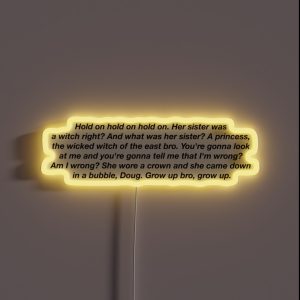 The Wicked Witch Of The East Bro RGB Neon Sign The Wicked Witch Of The East Bro RGB Neon Sign