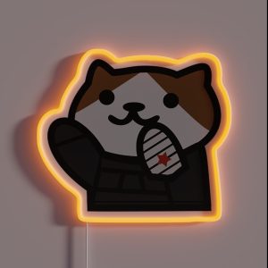 The Winter Paw Dlier RGB Neon Sign