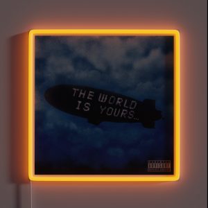 THE WORLD IS YOURS RGB Neon Sign