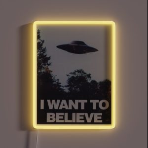 The X Files I Want To Believe RGB Neon Sign