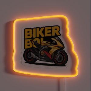 The Yellow Superbike RGB Neon Sign