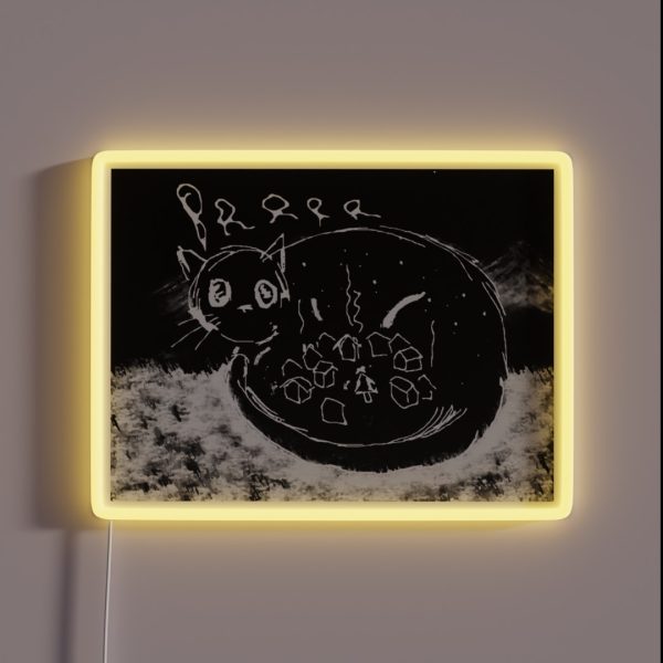 The Yule Cat Of Iceland RGB Neon Sign