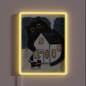 The Yule Cat RGB Neon Sign