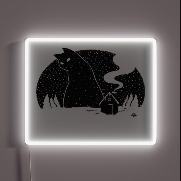 The Yule Cat RGB Neon Sign