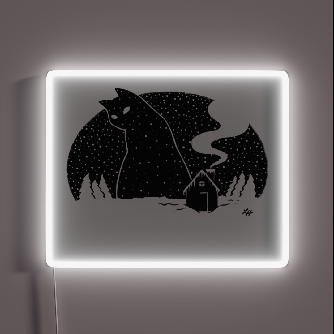 The Yule Cat RGB Neon Sign The Yule Cat RGB Neon Sign