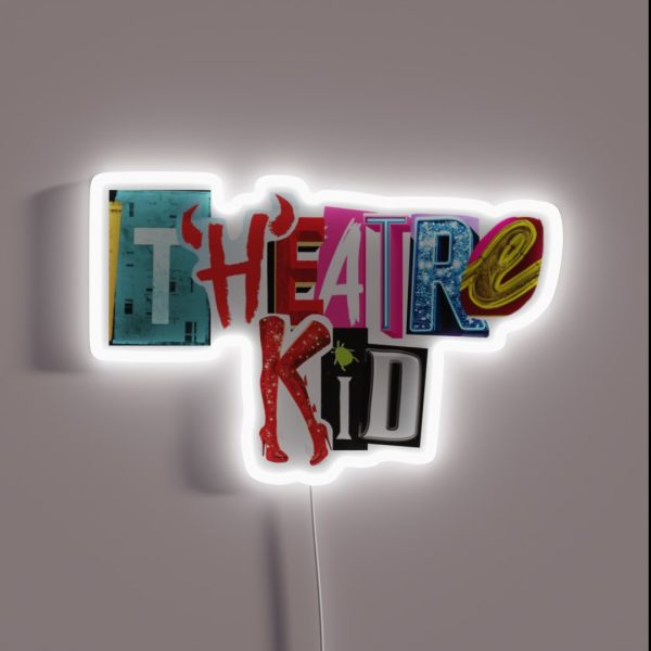 Theatre Kid Collage RGB Neon Sign