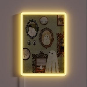 There S A Ghost In The Portrait Gallery RGB Neon Sign