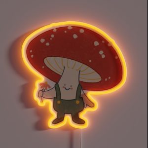 There S Mushroom In My Heart For You RGB Neon Sign