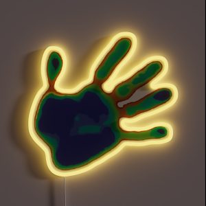 Thermal Hand Print RGB Neon Sign Thermal Hand Print RGB Neon Sign