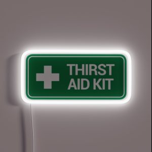THIRST AID Kit Logo RGB Neon Sign