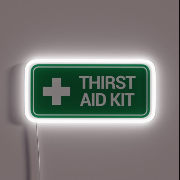 THIRST AID Kit Logo RGB Neon Sign