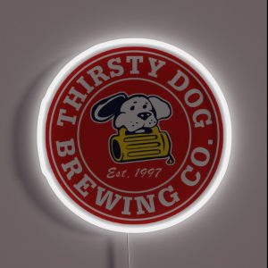 Thirsty Dog Brewery RGB Neon Sign