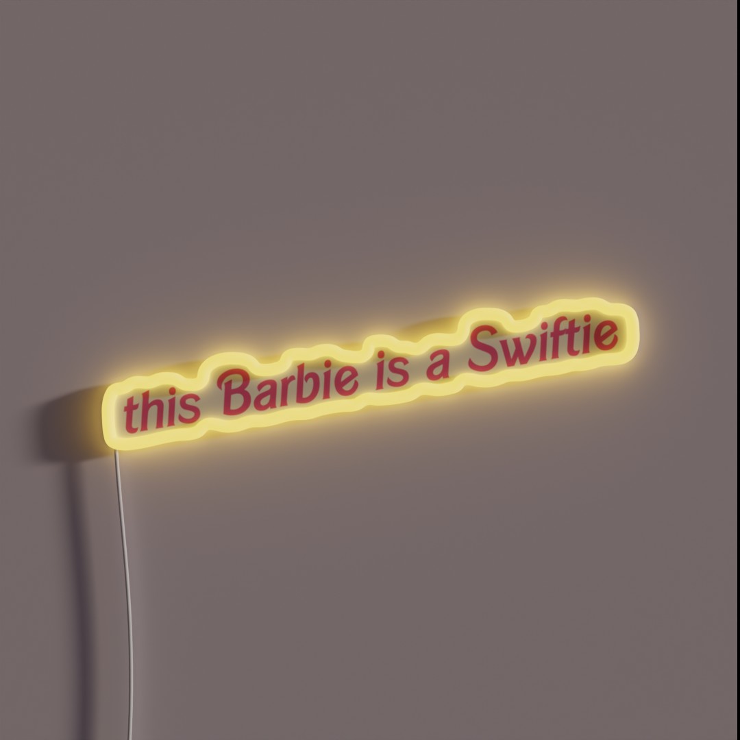 This Barbie Is A Swiftie RGB Neon Sign This Barbie Is A Swiftie RGB Neon Sign