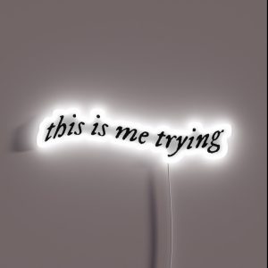 This Is Me Trying Taylor Swift Folklore RGB Neon Sign