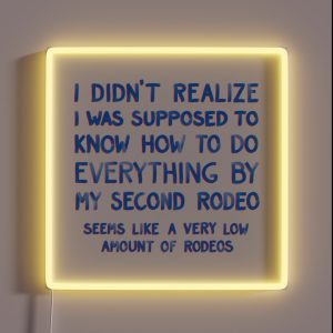 This Is My Second Rodeo RGB Neon Sign This Is My Second Rodeo RGB Neon Sign