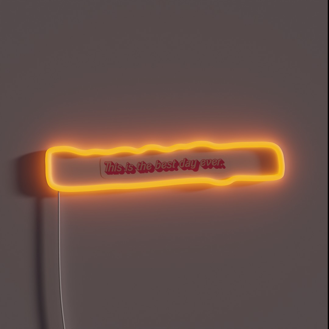 This Is The Best Day Ever Quote From Greta RGB Neon Sign This Is The Best Day Ever Quote From Greta RGB Neon Sign