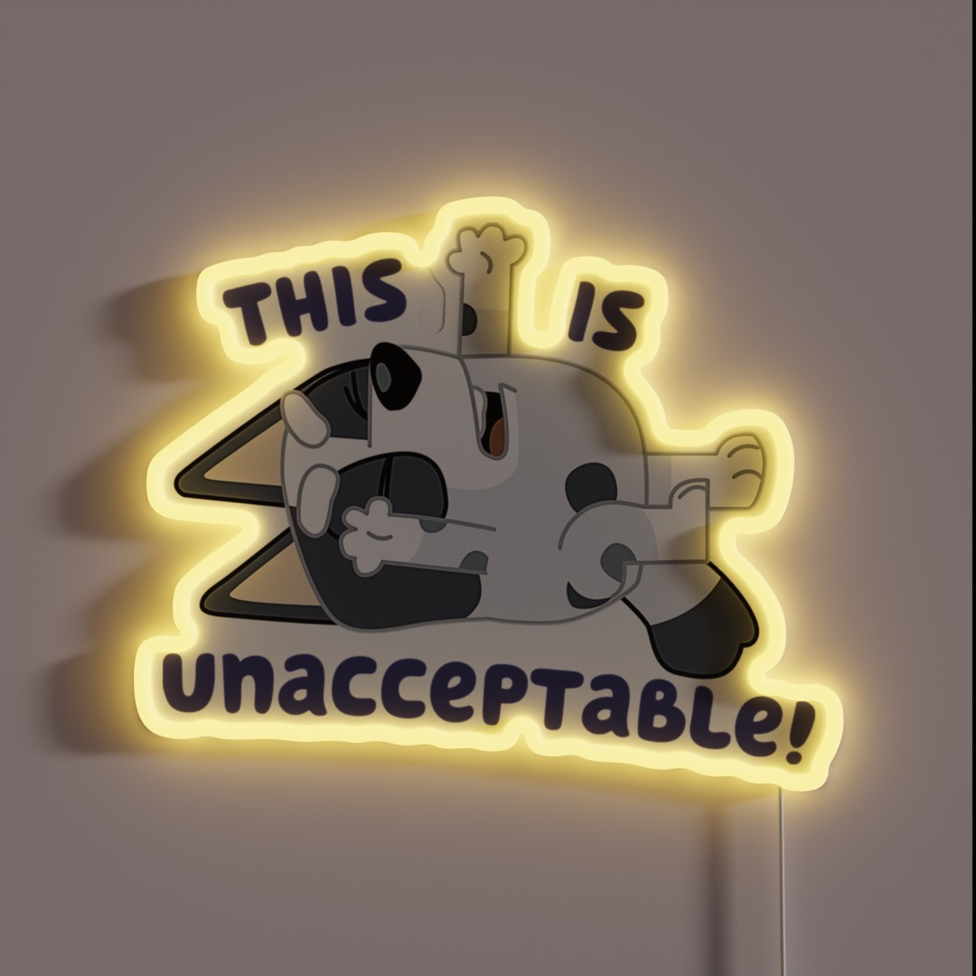 This Is Unacceptable RGB Neon Sign This Is Unacceptable RGB Neon Sign