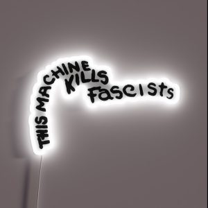 This Machine Kills Fascists Guthrie Guitar RGB Neon Sign