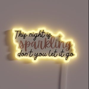 This Night Is Sparkling Taylor Swift RGB Neon Sign This Night Is Sparkling Taylor Swift RGB Neon Sign
