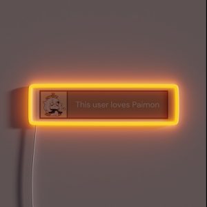 This User Loves Paimon RGB Neon Sign