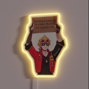 Thoma Cleaning And Cooking Meme RGB Neon Sign