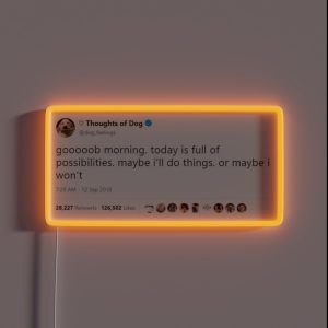 Thoughts Of Dog RGB Neon Sign