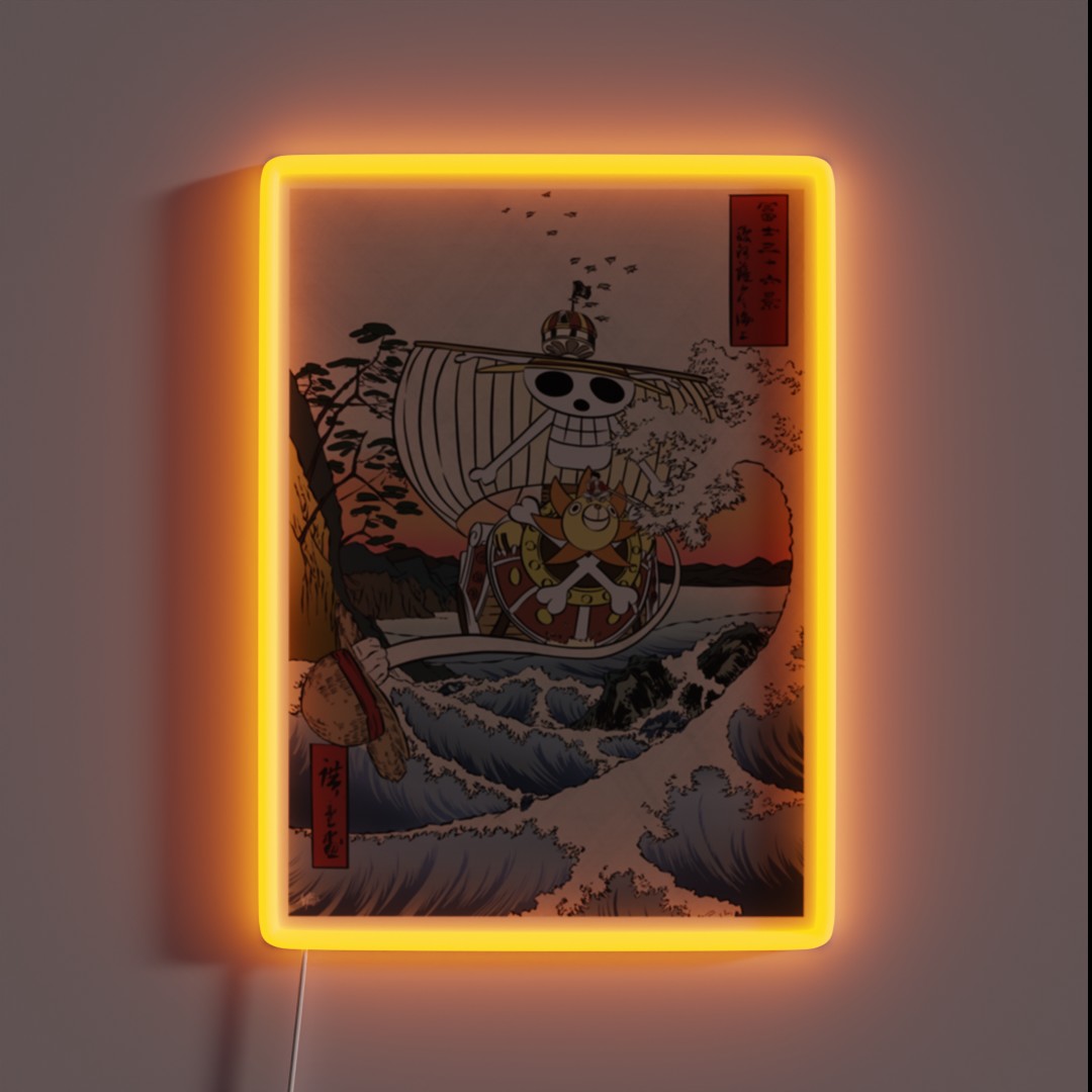 Thousand Sunny Japanese Art RGB Neon Sign Thousand Sunny Japanese Art RGB Neon Sign