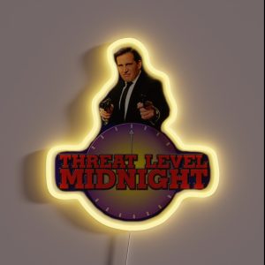 Threat Level Midnight Office RGB Neon Sign Threat Level Midnight Office RGB Neon Sign