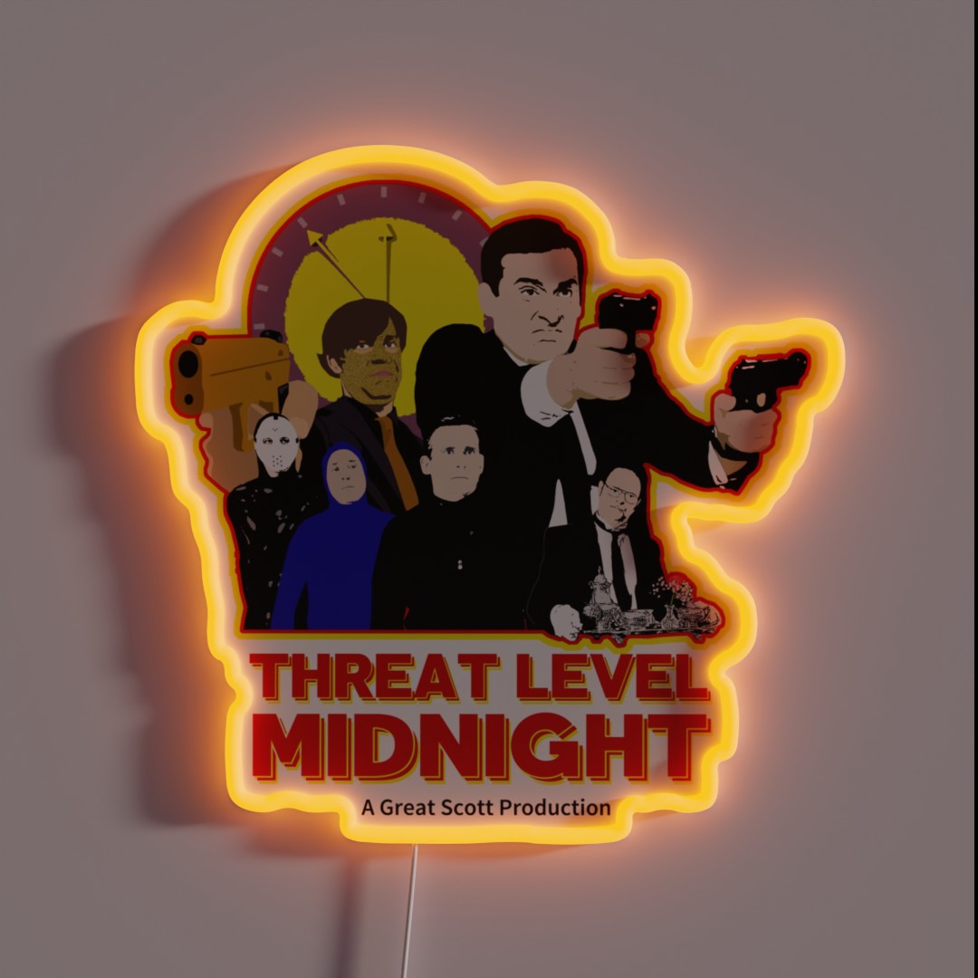 Threat Level Midnight RGB Neon Sign Threat Level Midnight RGB Neon Sign