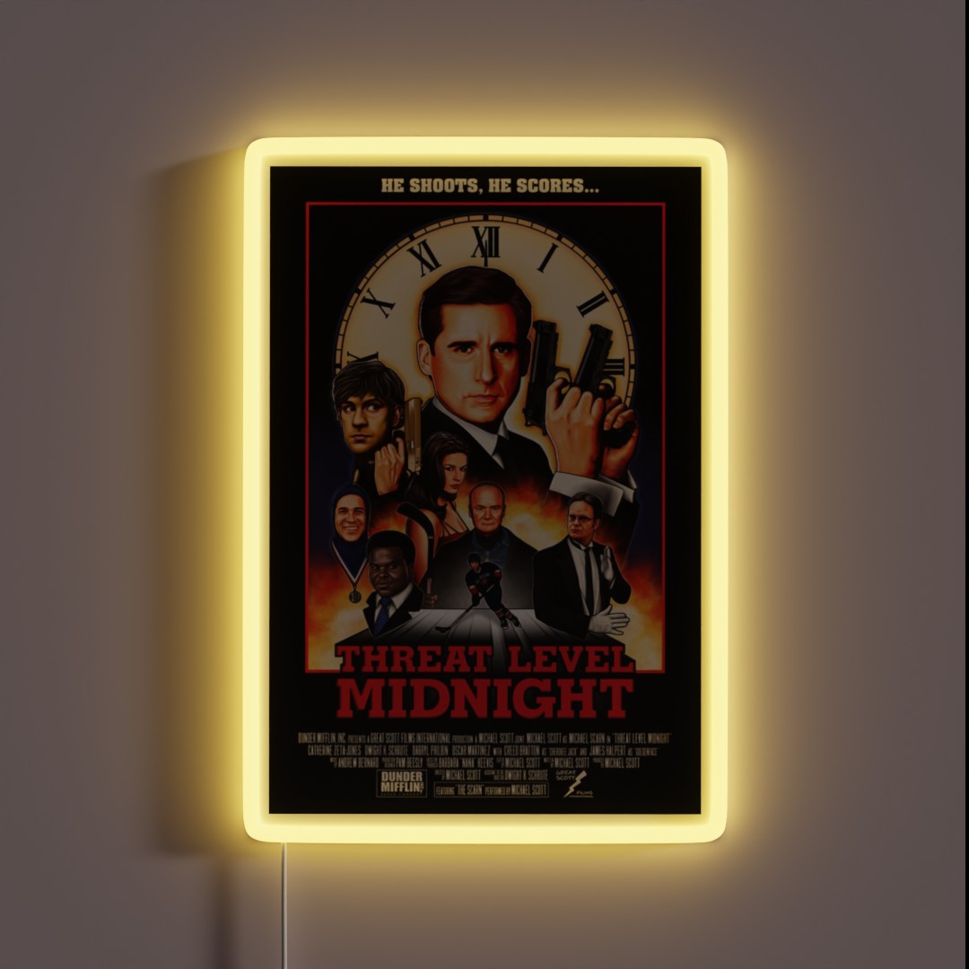 Threat Level Midnight RGB Neon Sign Threat Level Midnight RGB Neon Sign