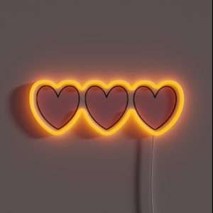 Three Hearts RGB Neon Sign Three Hearts RGB Neon Sign