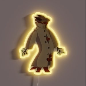 Three Kobolds In A Trenchcoat RGB Neon Sign