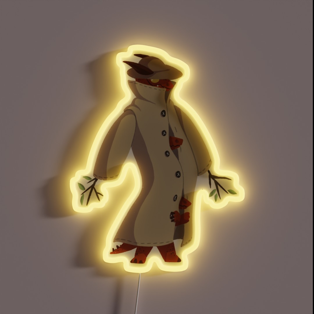 Three Kobolds In A Trenchcoat RGB Neon Sign Three Kobolds In A Trenchcoat RGB Neon Sign