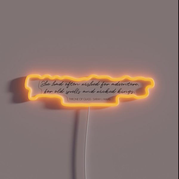 THRONE OF GLASS RGB Neon Sign