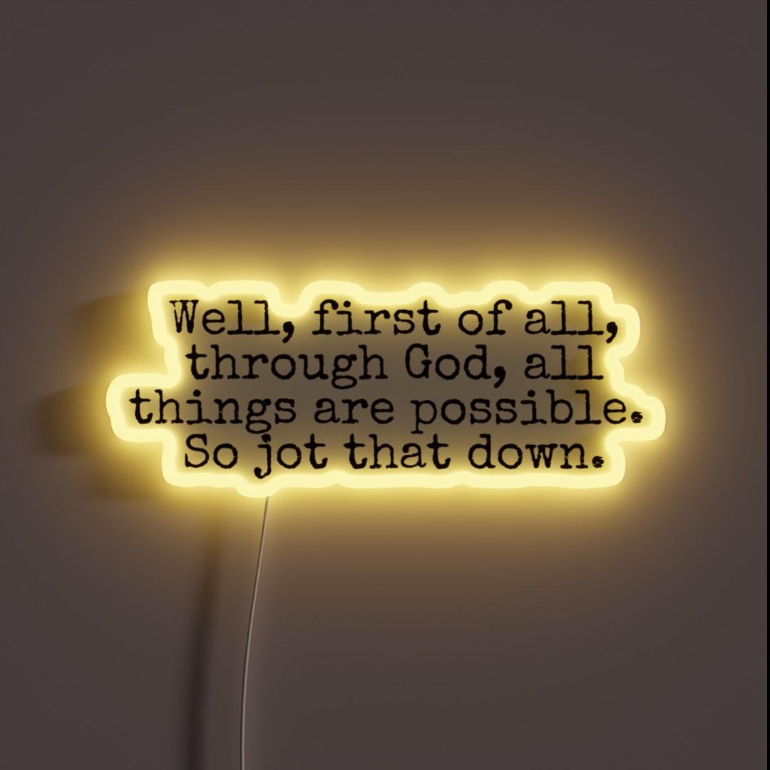 Through God All Things Are Possible IASIP RGB Neon Sign Through God All Things Are Possible IASIP RGB Neon Sign