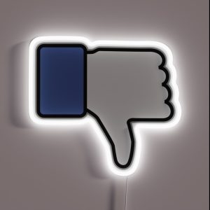 Thumbs Down Up Down RGB Neon Sign