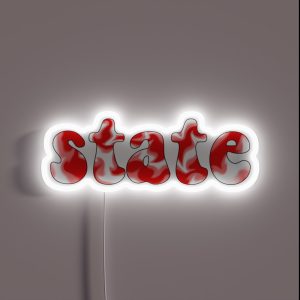 Tie Dye State Red RGB Neon Sign Tie Dye State Red RGB Neon Sign