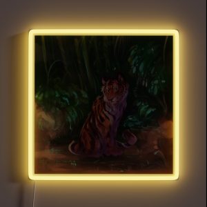Tiger In The Jungle RGB Neon Sign Tiger In The Jungle RGB Neon Sign