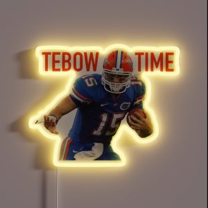 Tim Tebow Tebow Time RGB Neon Sign