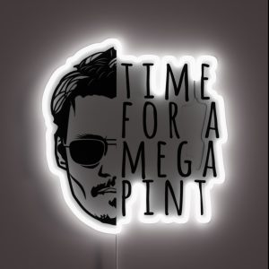 Time For A Mega Pint Of Wine RGB Neon Sign