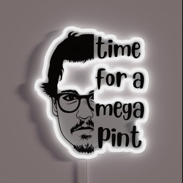 Time For A Mega Pint RGB Neon Sign